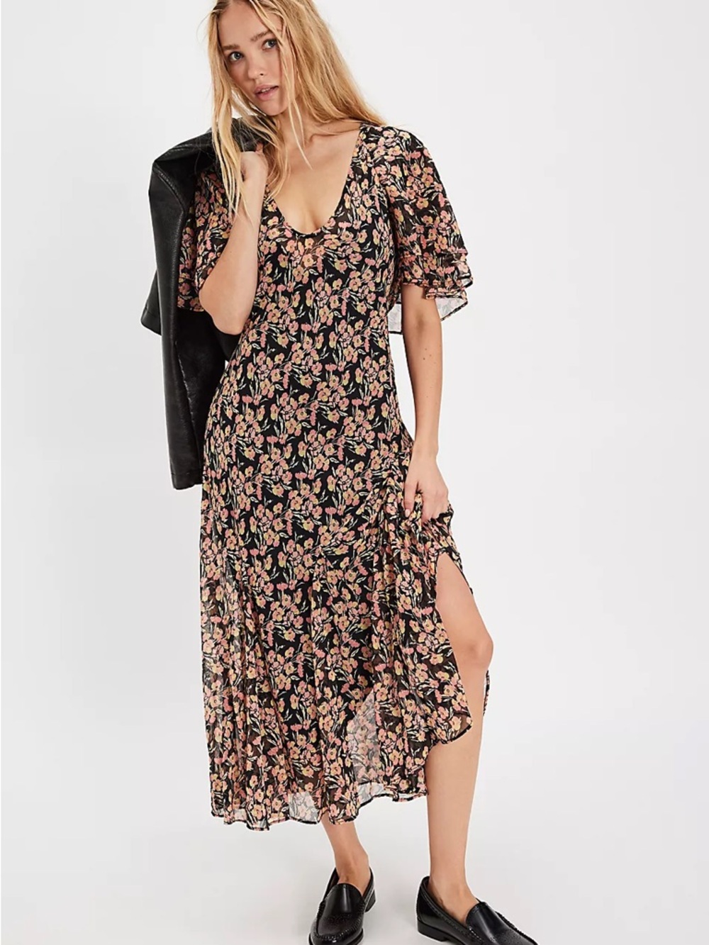 Free People Elisandra Midi Dress